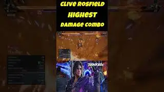 Tekken 8 Clive Highest Damage Combo #tekken8combo #tekken8 #tekken8clive #shorts #gaming #tekken #yt