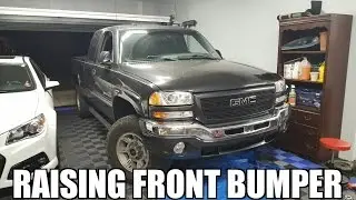 2005 GMC Sierra 2500HD — Модернизация передней части, часть 4 — Поднятие переднего бампера