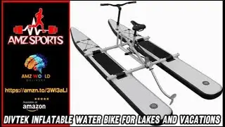 Describing DIVTEK Inflatable Water Bike for Lakes and Vacations, Amazon