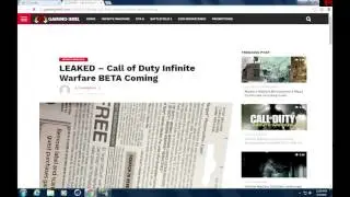 LEAKED CALL OF DUTY INFINITE WARFARE BETA CODE COMING!