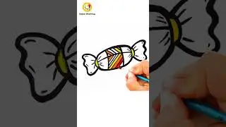 CANDY Drawing: How to Draw CANDY EASY for Beginners | ENJOY DRAWING