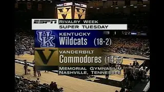 1997-1998 - Kentucky Basketball - Kentucky vs Vanderbilt (Game 21)