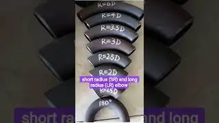 🙏🫡Short Radius vs Long Radius Pipe #piping​#welding​#rt Shorts #shorts#construction