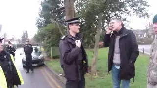 Surrey Police arrive at Reigate Magistrates Court