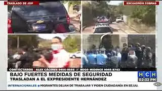 Expresidente Hern&aacute;ndez es trasladado a las instalaciones del comando COBRAS