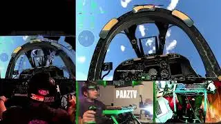 War Thunder Thrustmaster T.Flight Hotas One with Rudder pedals and homemade IRHeadtrack Compilation