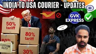 India to USA Courier Alert! New Rules After Trump Tariffs | GVK Express #trumpnews #custom #usa 