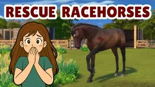СПАСЕНИЕ БРОШЕННЫХ СКАКОВЫХ ЛОШАДЕЙ С АУКЦИОНА | The Sims 4 Horse Ranch
