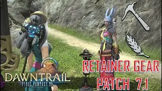 Final Fantasy XIV - Retainer Gear Miner & Botanist Patch 7.1