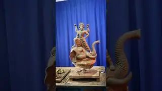 Ganapati murti making in very shortly