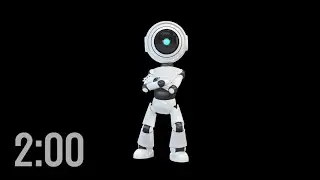 2 Minute Countdown Timer (with Music) | Robot Dance