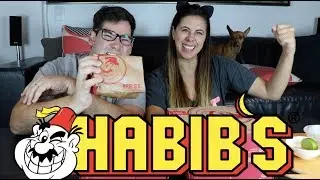 Experimentando comidas do Habib's. Hambúrguer de Kafta e outras coisas.