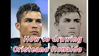 Drawing  Cristeano ronaldo king football