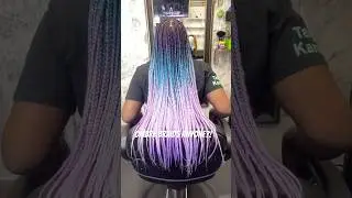 #braids#braidgang#boxbraids#braidgang#ombrehair#ombrebraids#purplehair#bluehair#cnrbeautysalon