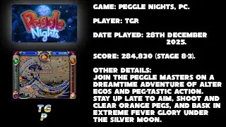 Peggle Nights - PC - Stage 8-3 (Steppin' Out) - 284,830 points.