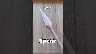 SPAER ORIGAMI TUTORIAL|HOW TO MAKE A PAPER SPEAR WEAPON ORIGAMI STEP BY STEP FOLDING|ARTWORK