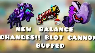 New BALANCE CHANGES! ( Blot Cannon BUFFED by 50%!!) Damage Test! Pixel Gun 3D