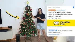 Comprei a ÁRVORE DE NATAL MAIS VENDIDA DO MERCADO LIVRE !!!