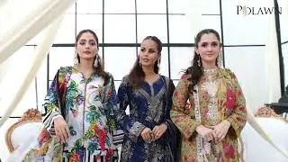Husn By Polawn Embroidered Stitched 3 Piece Lawn Collection