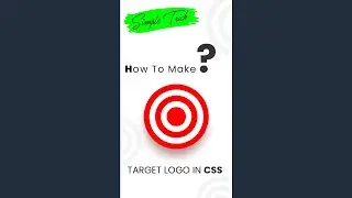 How to Design Target Logo Using CSS🎯 | Html CSS 