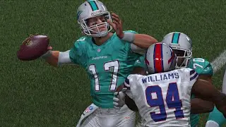 Mario Williams and Cameron Wake Wreak Havoc in Key Rivalry Game - Madden 15 Online Gameplay