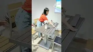 OUTDOOR RESTAURANT TABLE AND CHAIR