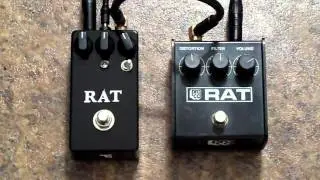 Proco Woodcutter blackface LM308N RAT vs TL Pedals vintage RAT clone