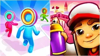 Layer Man Run VS Subway Surfers - All Levels Part - 06