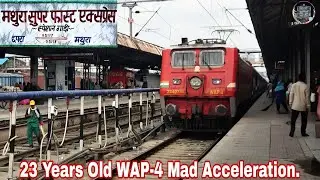 Indian Railways : Red Hot WAP4 High speed actions.#trains #gorakhpur #indianrailways
