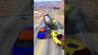 🚗💥 Epic Crashes and Realistic Car Physics in BeamNG  💨#BeamNGDrive #CarCrashes #Shorts #Realisti