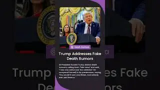 Trump Addresses Fake Death Rumors | Desh Duniya | Desh Duniya Updates