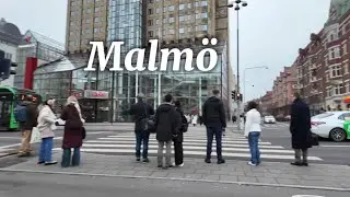 Malmö , Sweden, Virtual Evening Walk  , February 2025