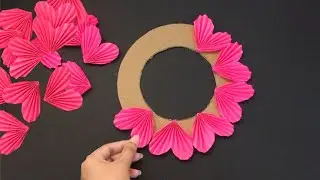 New! Easy Paper Wall Hanging Ideas - Flower Wall Hanging using A4 paper sheet - hater kaj - craft