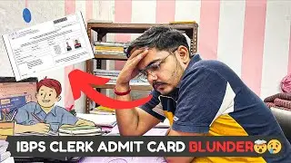 IBPS CLERK ADMIT CARD - PwD Typing Error ? 😱