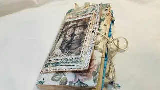 Edwardian French Blue chunky junk journal - @taylormadejournals9662 kits