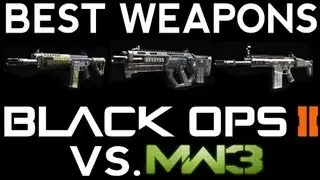 Best Weapons in Black Ops 2 vs. MW3 - Gameplay - AN-94, SCAR-H, SWAT-556, KSG, MP7