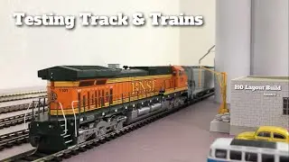Large HO Train Layout Build - Ep 5 - Testing Out Track Connections & Sanding Roads