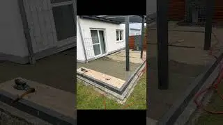 #Fliesen auf einkornbeton verlegen #Terrasse auf einkornbeton #Baustelle #Gartenarbeiten #Gartenbau