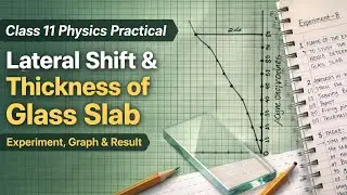 Class 11 Physics Practical: Study of Lateral Shift and Determination of Thickness of Glass Slab