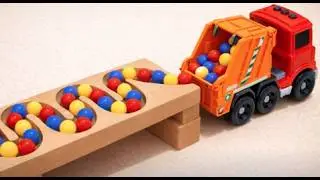 Satisfying Building Block coaster ☆ Marble Run ASMR Big Dinosaur and marble launcher course