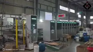JC- 1224 vacuum transfer five printer die cutting with vibration inline