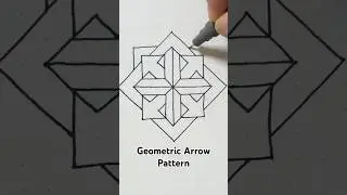 This is a geometric pattern inspired by arrows. #arrow#easydrawing#geometric