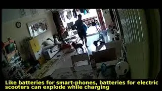 Lessons learned from recent explosion of an electric scooter