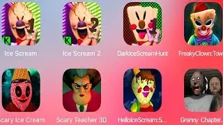 Freaky Clown Town,Hello Ice Scream,Cafe Ice Scream,Dark Ice Scream Hunt,Ice Scream 1,Ice Scream 2