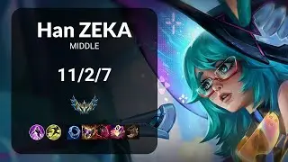 Han Zeka Aurora vs Azir MIDDLE - KR CHALLENGER Patch 15.10