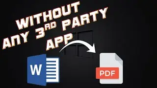 Word File To PDF | 