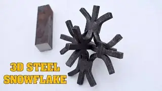 Blacksmithing for beginners: Making a 3D Snowflake