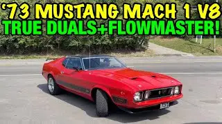 1973 Ford Mustang Mach 1 V8 TRUE DUAL EXHAUST w/ FLOWMASTER SUPER 10s!