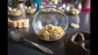 Verrines de poires au foie gras