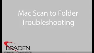 Mac Scan to Folder Troubleshooting